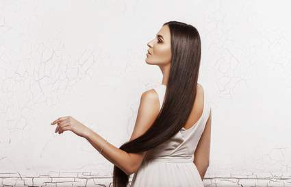 lady with long hair
