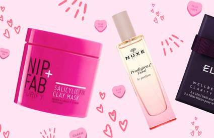 best valentines products on pink background